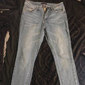 Blue with white fadings